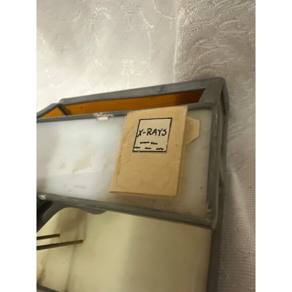 Carl Goeller Stained Glass radiologist x-rays DoctorDesk Decor card holder - Picture 5 of 11